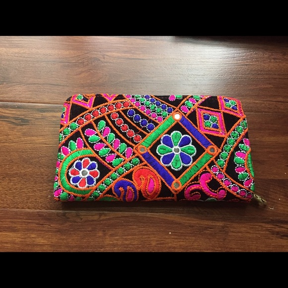 Anthropologie Handbags - NEW Boho Multi Color Large Wallet Anthropologie Handbags - NEW Boho Multi Color Large Wallet